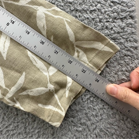 Click Color Me Cotton Long Sleeve Button Up Shirt Jacket Tan Linen Lagenlook W M - Picture 6 of 7